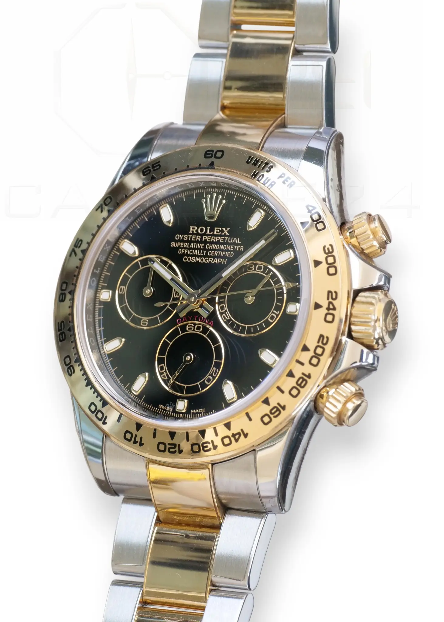 Rolex Cosmograph Daytona 116503 two tone Black Dial Excellent condition 2018 full set with box and papers for sale at Calibre24 Luxury Watches Perth Australia