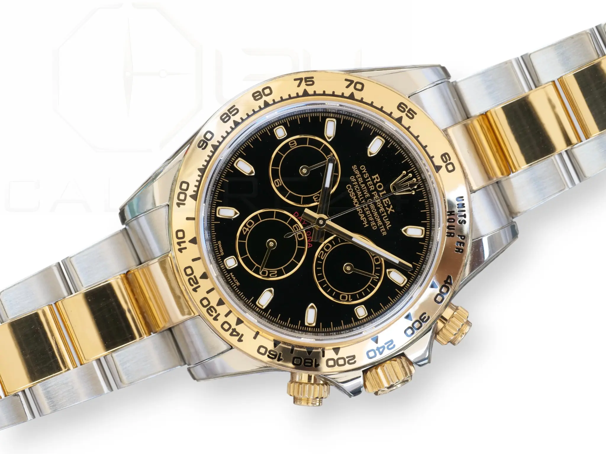 Rolex Cosmograph Daytona 116503 two tone Black Dial Excellent condition 2018 full set with box and papers for sale at Calibre24 Luxury Watches Perth Australia