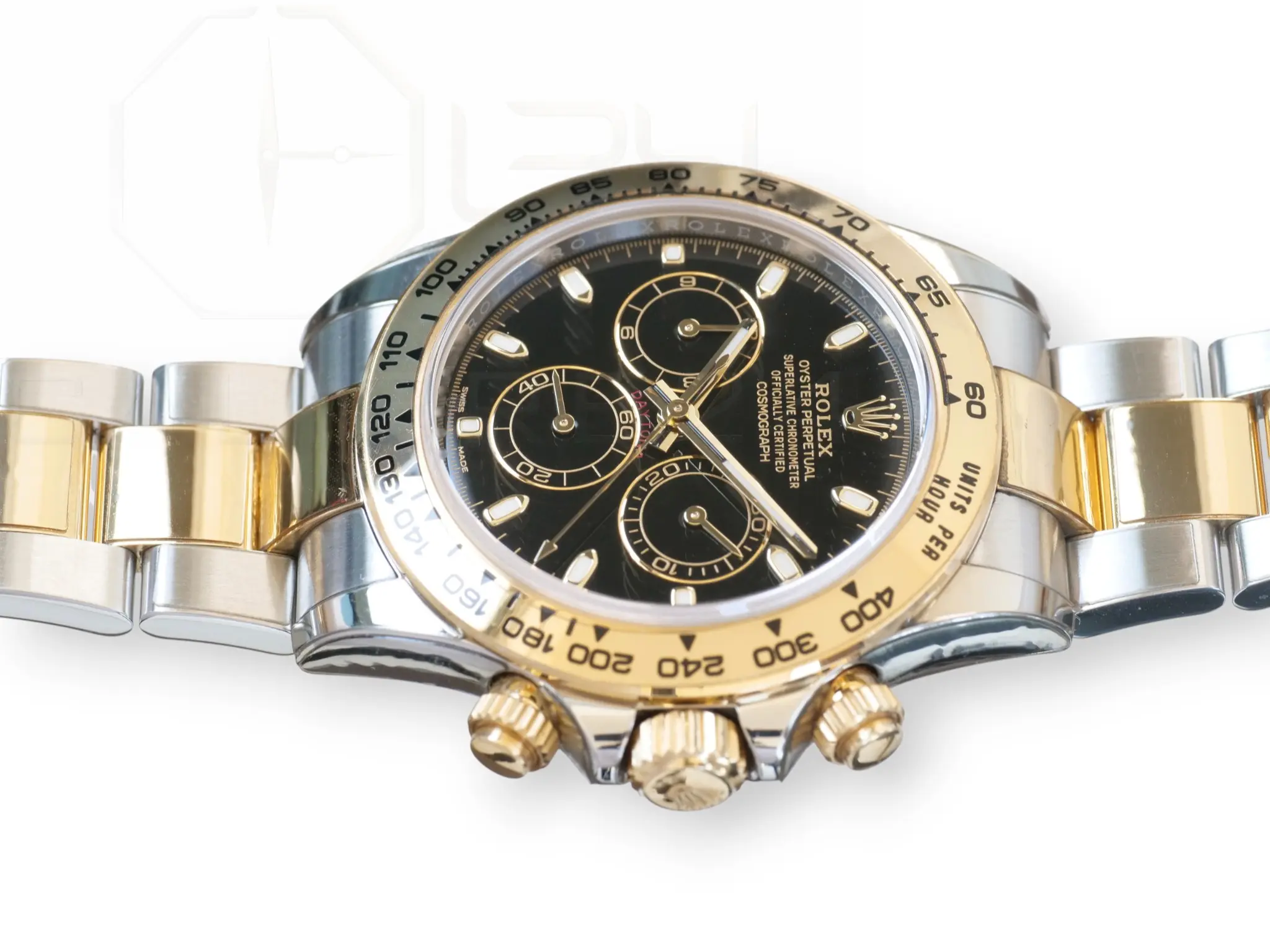 Rolex Cosmograph Daytona 116503 two tone Black Dial Excellent condition 2018 full set with box and papers for sale at Calibre24 Luxury Watches Perth Australia