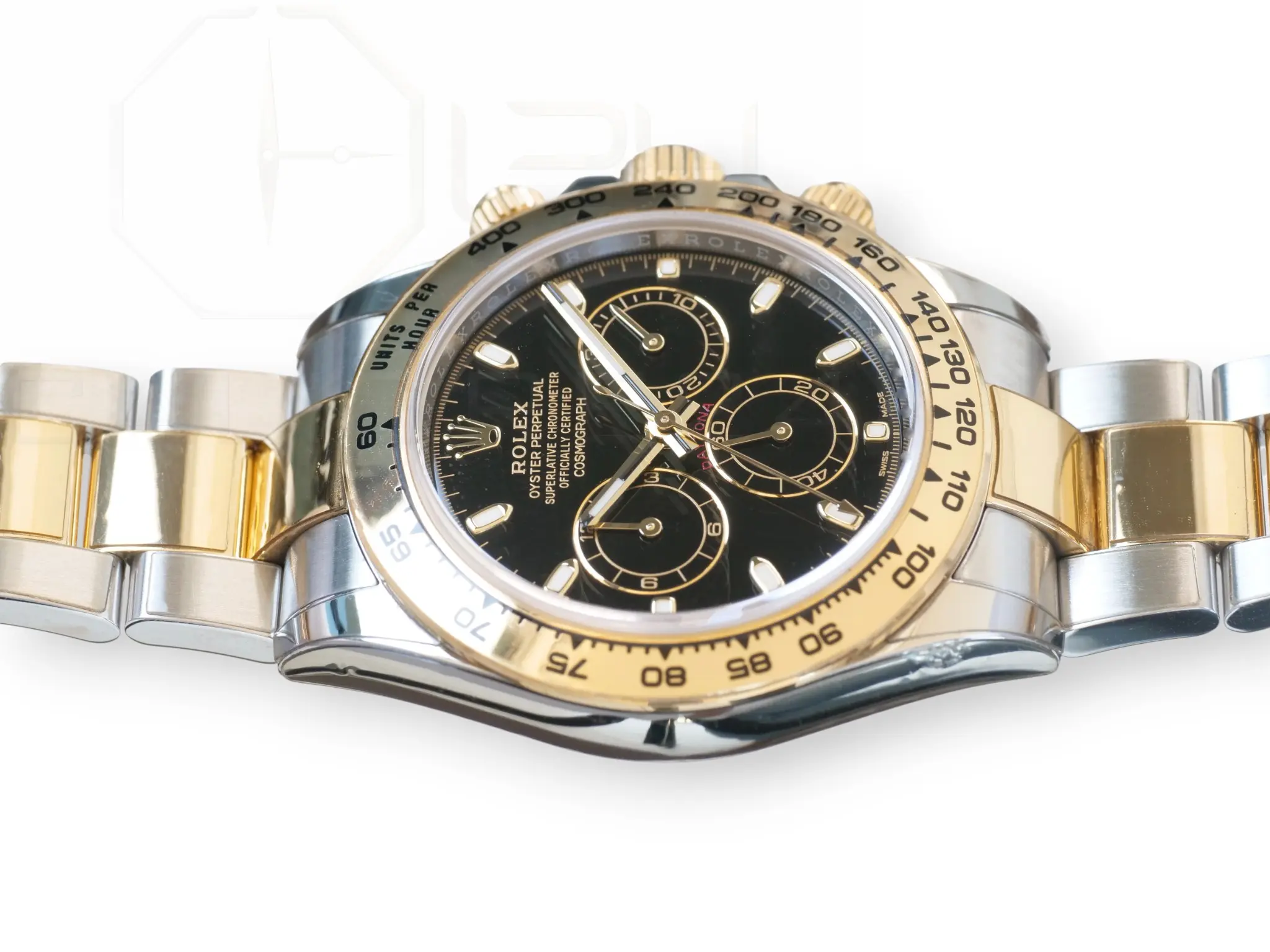Rolex Cosmograph Daytona 116503 two tone Black Dial Excellent condition 2018 full set with box and papers for sale at Calibre24 Luxury Watches Perth Australia