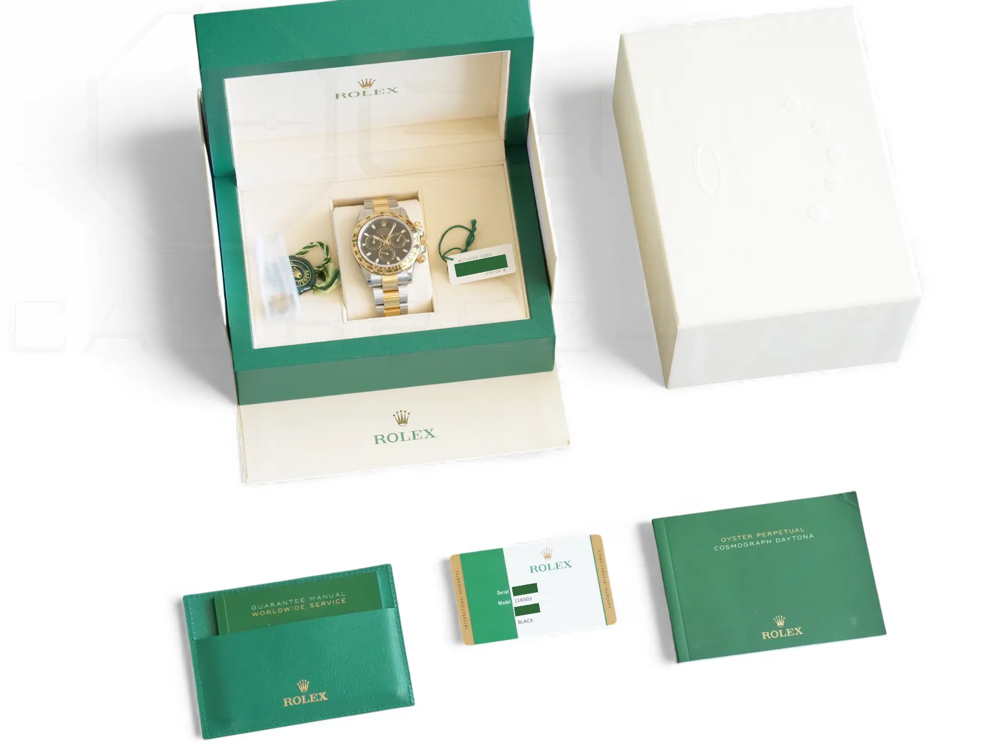 Rolex Cosmograph Daytona 116503 two tone Black Dial Excellent condition 2018 full set with box and papers for sale at Calibre24 Luxury Watches Perth Australia