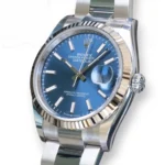 Rolex Datejust 36 Blue Dial Fluted Bezel Oyster Bracelet DJ36 126234 Brand New Factory Stickers 2025 model full set with box and papers for sale at Calibre24 Luxury Watches Perth Australia