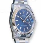 Rolex Datejust 36 Blue Dial Fluted Bezel Oyster Bracelet DJ36 126234 Brand New Factory Stickers 2025 model full set with box and papers for sale at Calibre24 Luxury Watches Perth Australia