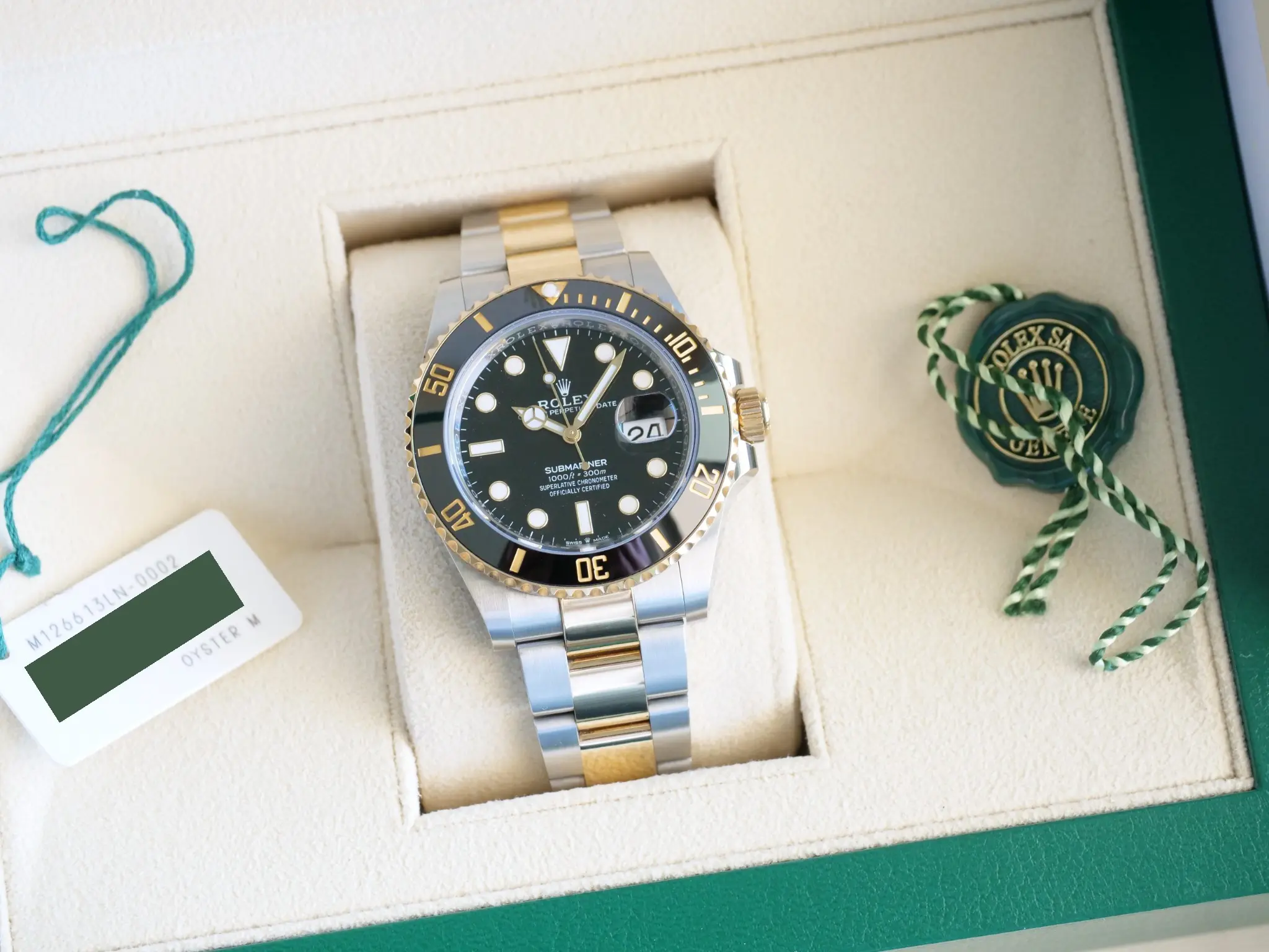 Rolex Submariner Blacksy 126613LN two tone 2023 Mint full set with box and papers for sale at Calibre24 Luxury Watches Perth Australia