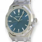 Audemars Piguet Royal Oak Blue Dial 15500ST Blue Dial Botutique Exclusive Dial Mint 2021 full set with box and papers available at Calibre24 Luxury Watches Perth Australia 18