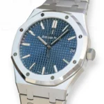 Audemars Piguet Royal Oak Blue Dial 15500ST Blue Dial Botutique Exclusive Dial Mint 2021 full set with box and papers available at Calibre24 Luxury Watches Perth Australia 18