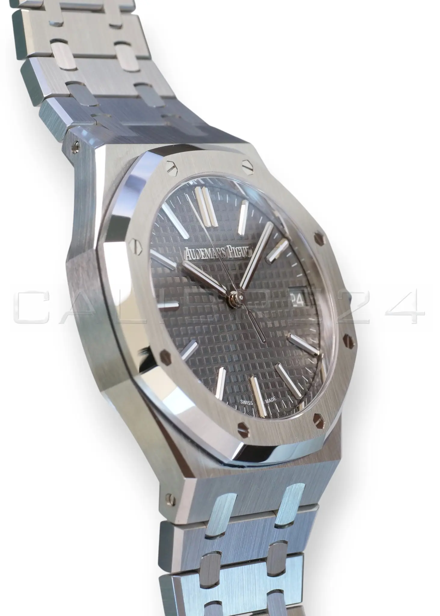 Audemars Piguet Royal Oak 15510ST Grey Dial Band New Unworn 2025 full set with box and papers available at Calibre24 Luxury Watches Perth Australia
