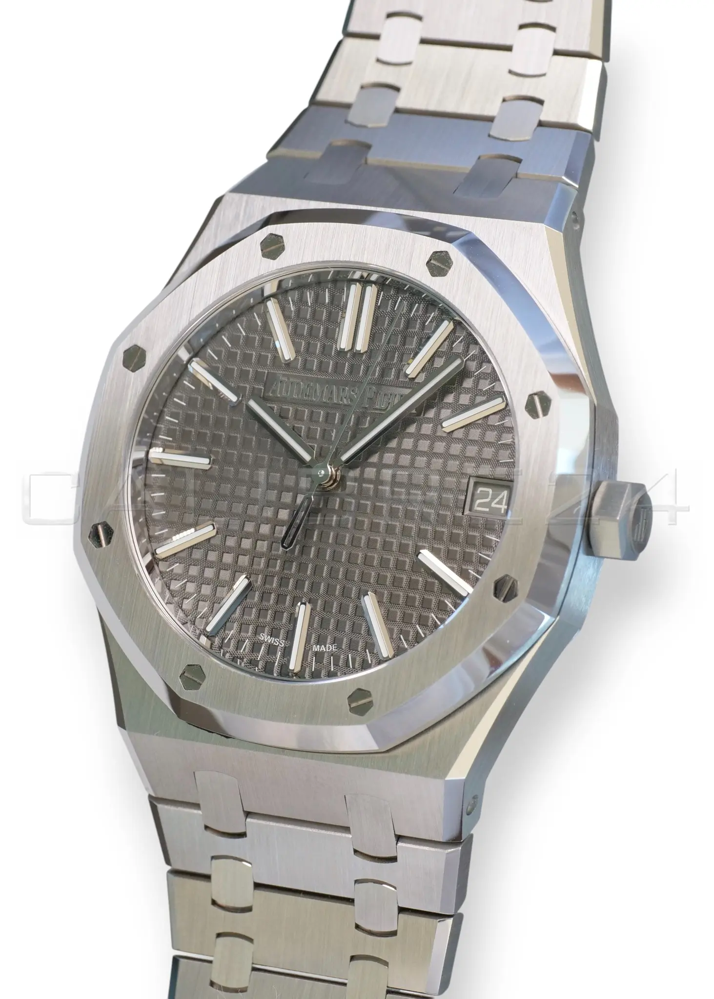 Audemars Piguet Royal Oak 15510ST Grey Dial Band New Unworn 2025 full set with box and papers available at Calibre24 Luxury Watches Perth Australia