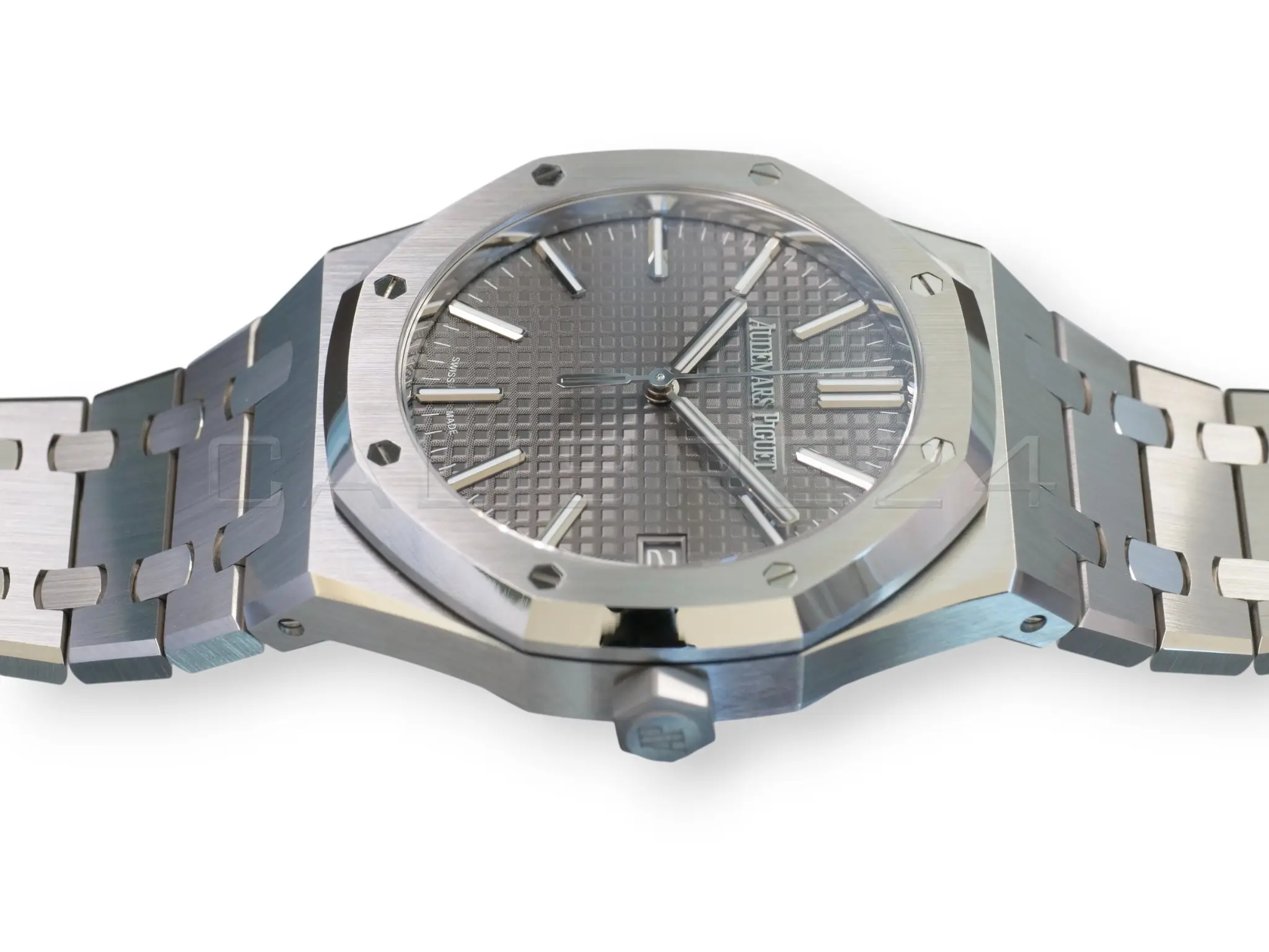 Audemars Piguet Royal Oak 15510ST Grey Dial Band New Unworn 2025 full set with box and papers available at Calibre24 Luxury Watches Perth Australia