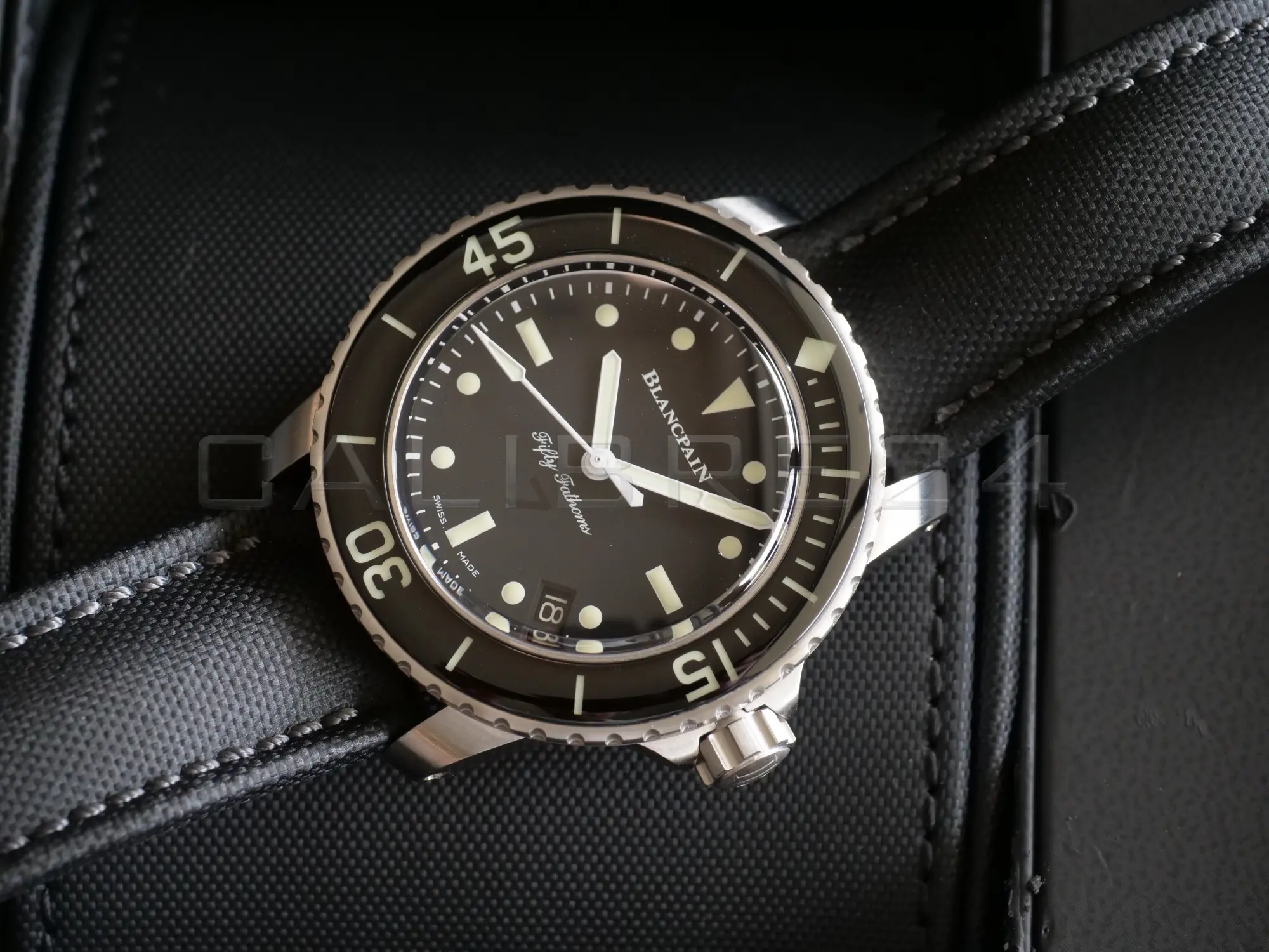 Blancpain Fifty Fathoms Nageurs de Combat model 5015E 1130 B52A Brand New Old Stock 2019 full set with box and papers available at Calibre24 Luxury Watches Perth Australia