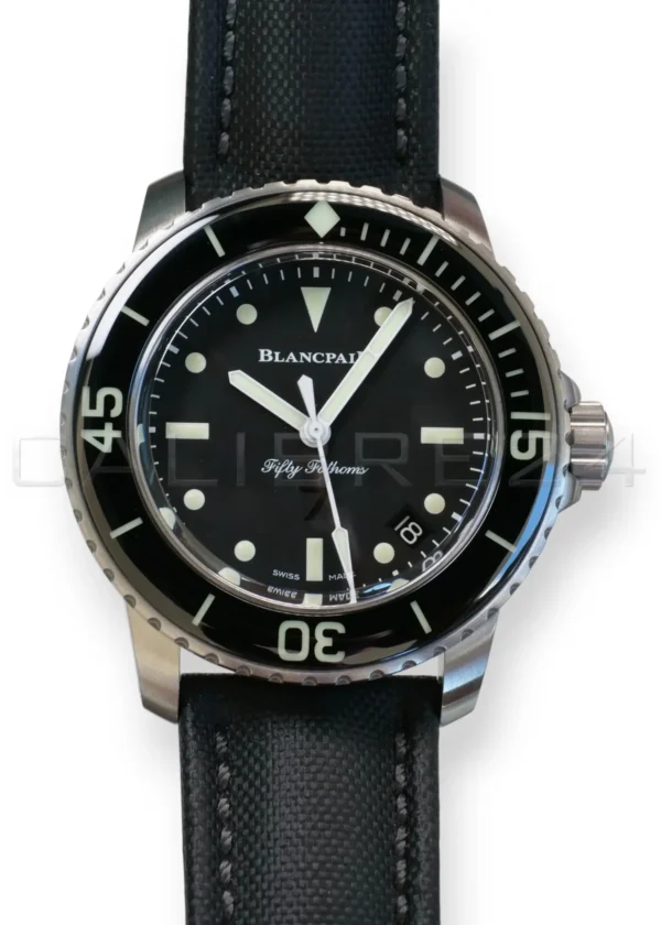 Blancpain Fifty Fathoms Nageurs de Combat model 5015E 1130 B52A Brand New Old Stock 2019 full set with box and papers available at Calibre24 Luxury Watches Perth Australia
