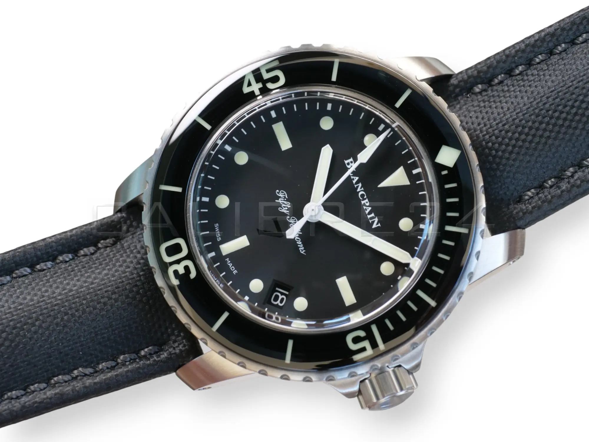 Blancpain Fifty Fathoms Nageurs de Combat model 5015E 1130 B52A Brand New Old Stock 2019 full set with box and papers available at Calibre24 Luxury Watches Perth Australia