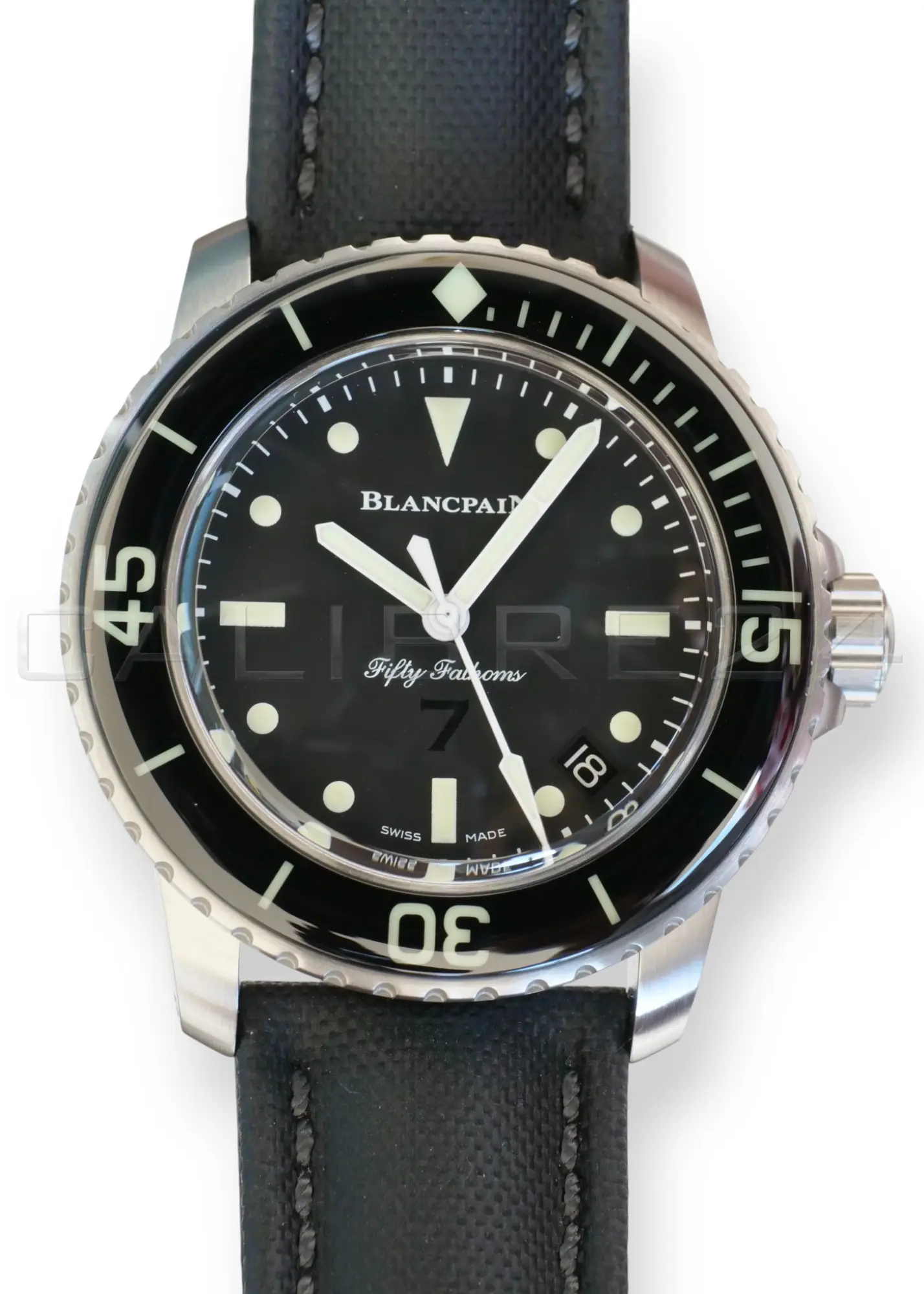 Blancpain Fifty Fathoms Nageurs de Combat model 5015E 1130 B52A Brand New Old Stock 2019 full set with box and papers available at Calibre24 Luxury Watches Perth Australia