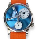 MB&F Legacy Machine lm101 stainless steel Blue Dial 2024 Excellent condition full set with box and papers available at Calibre24 Luxury Watches Perth Australia