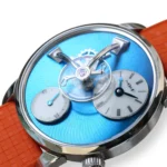 MB&F Legacy Machine lm101 stainless steel Blue Dial 2024 Excellent condition full set with box and papers available at Calibre24 Luxury Watches Perth Australia