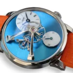 MB&F Legacy Machine lm101 stainless steel Blue Dial 2024 Excellent condition full set with box and papers available at Calibre24 Luxury Watches Perth Australia