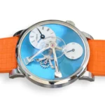 MB&F Legacy Machine lm101 stainless steel Blue Dial 2024 Excellent condition full set with box and papers available at Calibre24 Luxury Watches Perth Australia