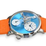 MB&F Legacy Machine lm101 stainless steel Blue Dial 2024 Excellent condition full set with box and papers available at Calibre24 Luxury Watches Perth Australia