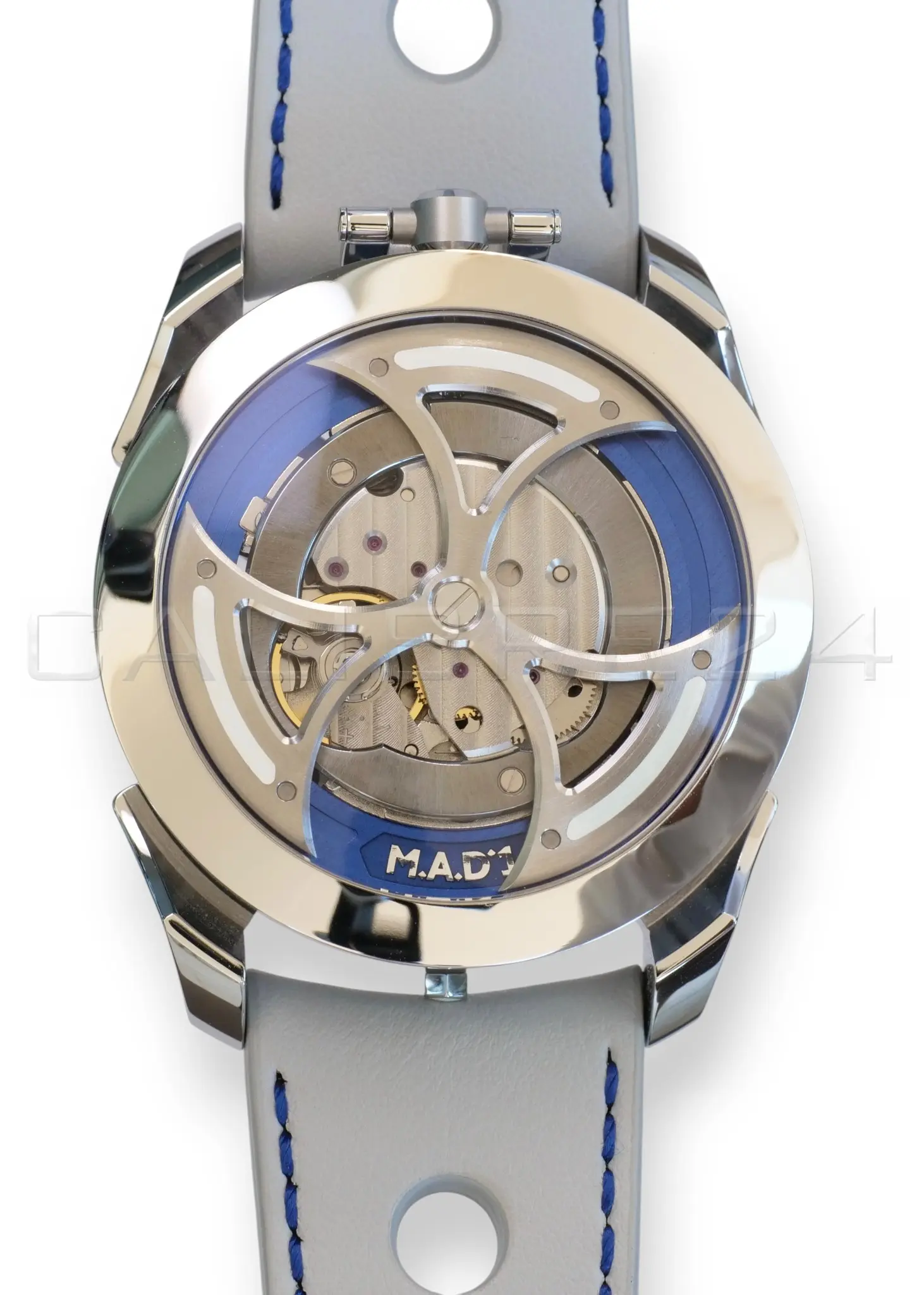 MB&F M.A.D.1 Blue Tribe & Family only version 2023 Mint Condition full set with box and papers available at Calibre24 Luxury Watches Perth Australia