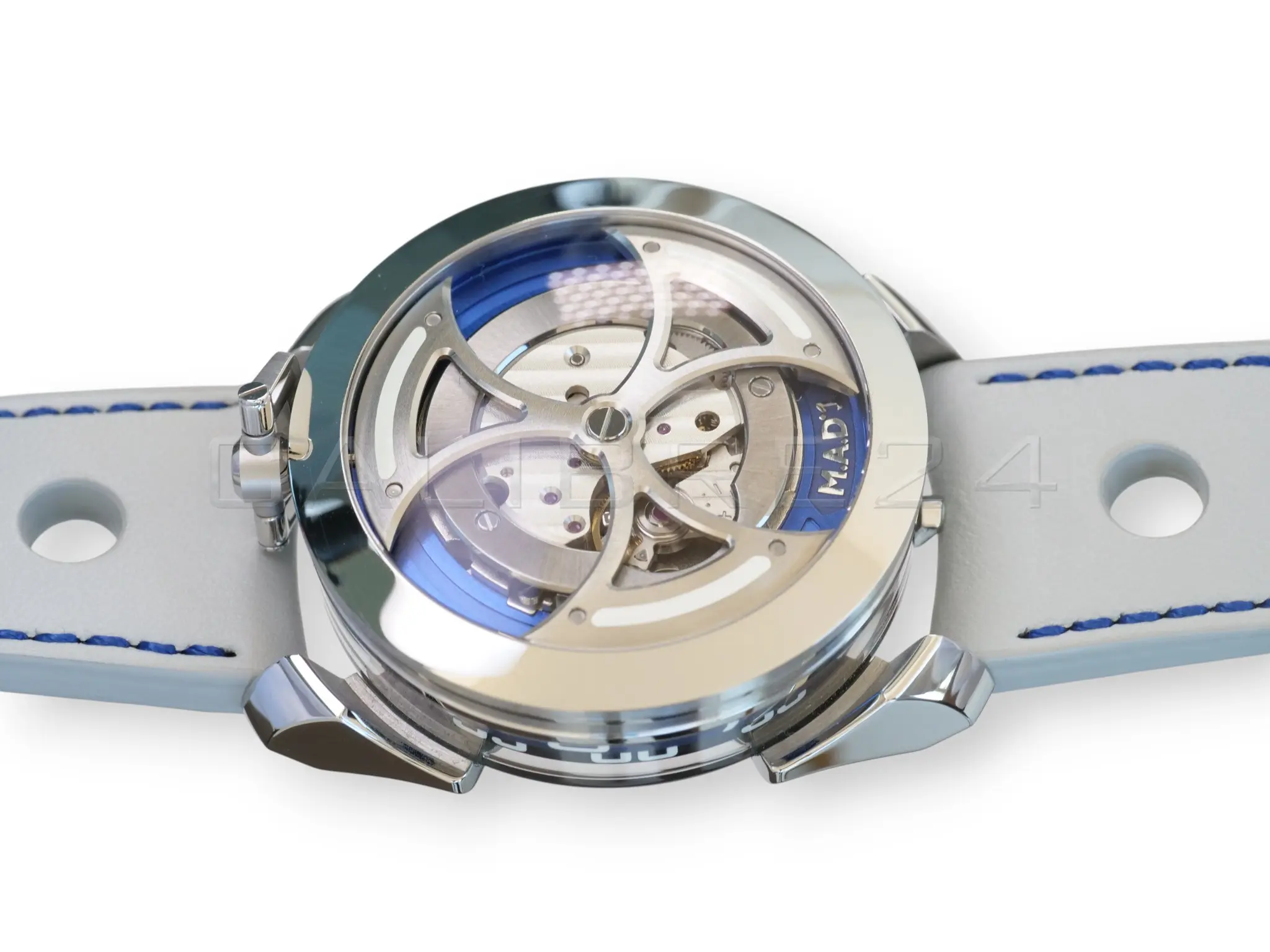 MB&F M.A.D.1 Blue Tribe & Family only version 2023 Mint Condition full set with box and papers available at Calibre24 Luxury Watches Perth Australia