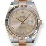 Rolex Datejust 41 Sundust Diamond Set Rolex DateJust 41 Sundust Diamond Dial fluted bezel 126331 Excellent Condition full set with box and papers available at Calibre24 Luxury Watches Perth Australia