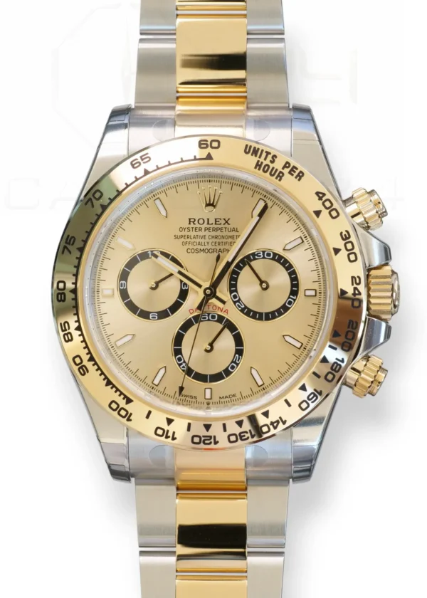 Rolex Cosmograph Daytona two-tone 126503 Champagne Dial Rolex Daytona Two Tone Champagne Dial 126503 Brand New Unworn 2025 Factory Stickered full set with box and papers for sale at Calibre24 Luxury Watches Perth Australia