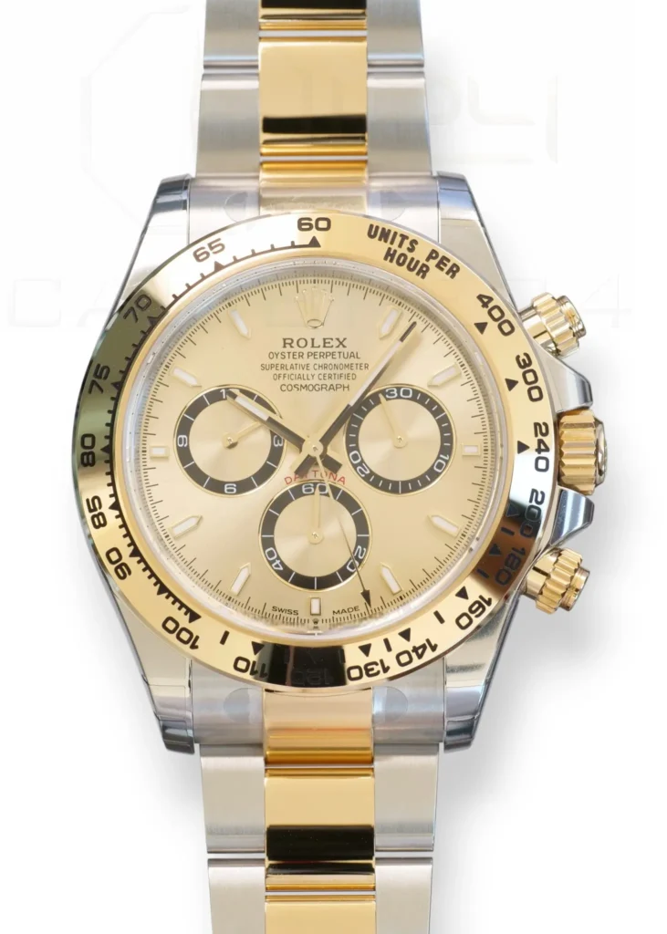 Rolex Daytona Two Tone Champagne Dial 126503 Brand New Unworn 2025 Factory Stickered full set with box and papers for sale at Calibre24 Luxury Watches Perth Australia