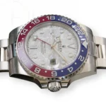 Rolex GMT Master II Pepsi Meteorite Dial Brand New Unsized Unworn with white and green tags 2025 full set with box and papers available at Calibre24 Luxury Watches Perth Australia