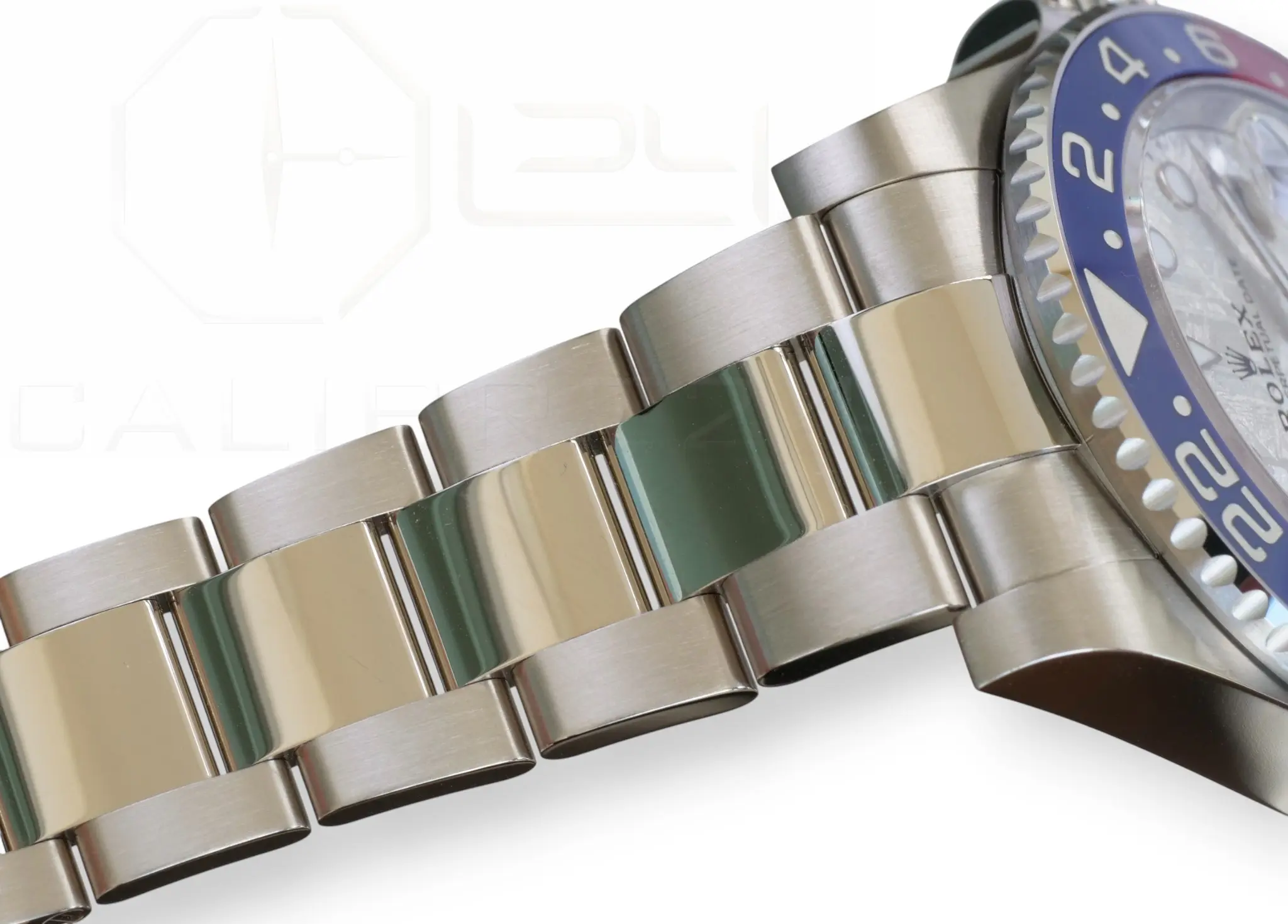 Rolex GMT Master II Pepsi Meteorite Dial Brand New Unsized Unworn with white and green tags 2025 full set with box and papers available at Calibre24 Luxury Watches Perth Australia