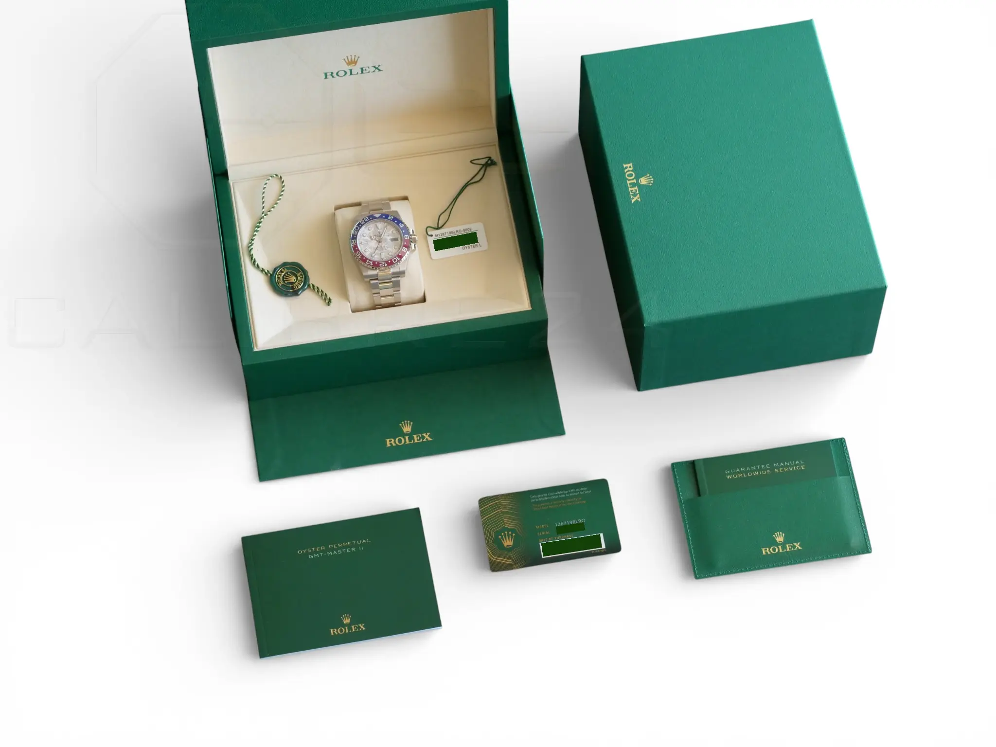 Rolex GMT Master II Pepsi Meteorite Dial Brand New Unsized Unworn with white and green tags 2025 full set with box and papers available at Calibre24 Luxury Watches Perth Australia