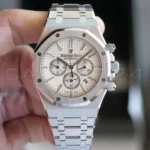 Audemars Piguet Royal Oak 26320ST white dial 2015 unpolished excellent condition full set with box and papers available at Calibre24 Luxury Watches Perth Australia