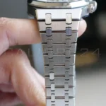 Audemars Piguet Royal Oak 26320ST white dial 2015 unpolished excellent condition full set with box and papers available at Calibre24 Luxury Watches Perth Australia