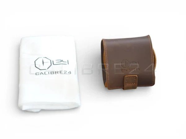 Calibre24 Leather Travel Watch Case, Genuine leather available at calibre24 luxury watches Perth Australia 01