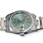Rolex Datejust 36 Mint Green Smooth Bezel 126200 Brand New 2026 full set with box and papers available at Calibre24 Luxury Watches Perth Australia