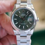 Rolex Datejust 36 Mint Green Smooth Bezel 126200 Brand New 2026 full set with box and papers available at Calibre24 Luxury Watches Perth Australia