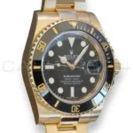 Rolex Submariner 40 Yellow Gold 116618LN Excellent Condition 2019 full set with box and papers available at Calibre24 Luxury Watches Perth Australia