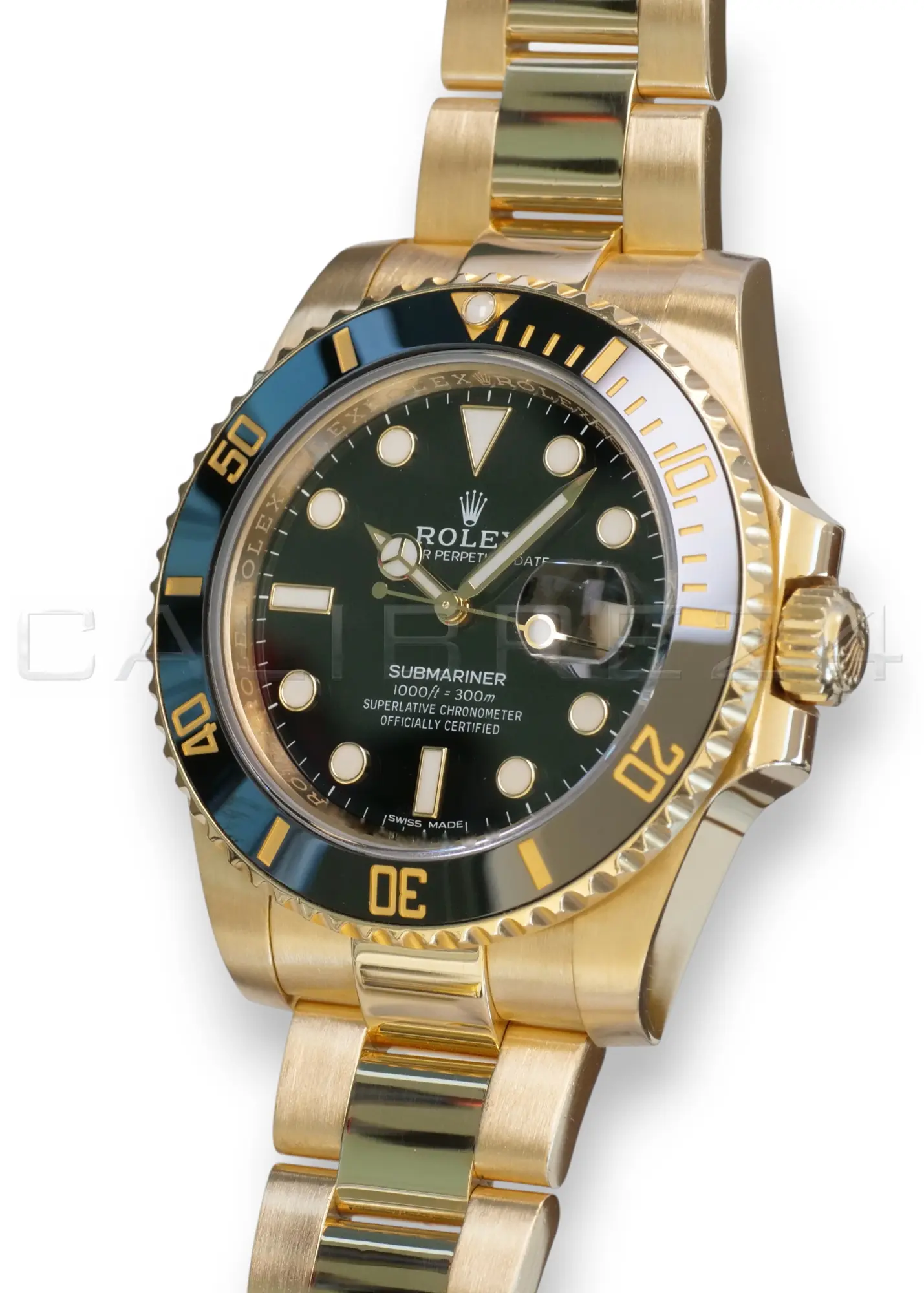 Rolex Submariner 40 Yellow Gold 116618LN Excellent Condition 2019 full set with box and papers available at Calibre24 Luxury Watches Perth Australia