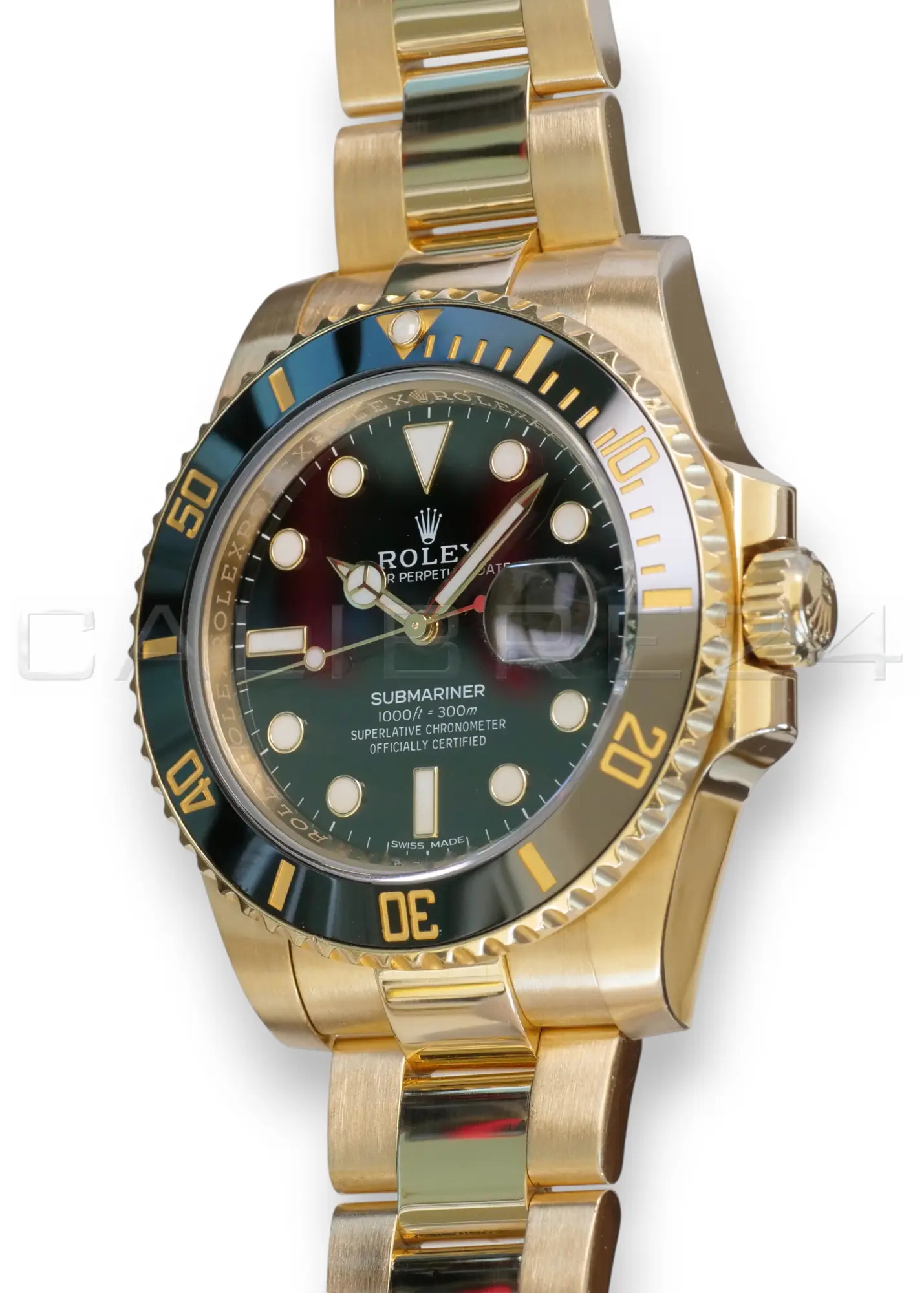 Rolex Submariner 40 Yellow Gold 116618LN Excellent Condition 2019 full set with box and papers available at Calibre24 Luxury Watches Perth Australia