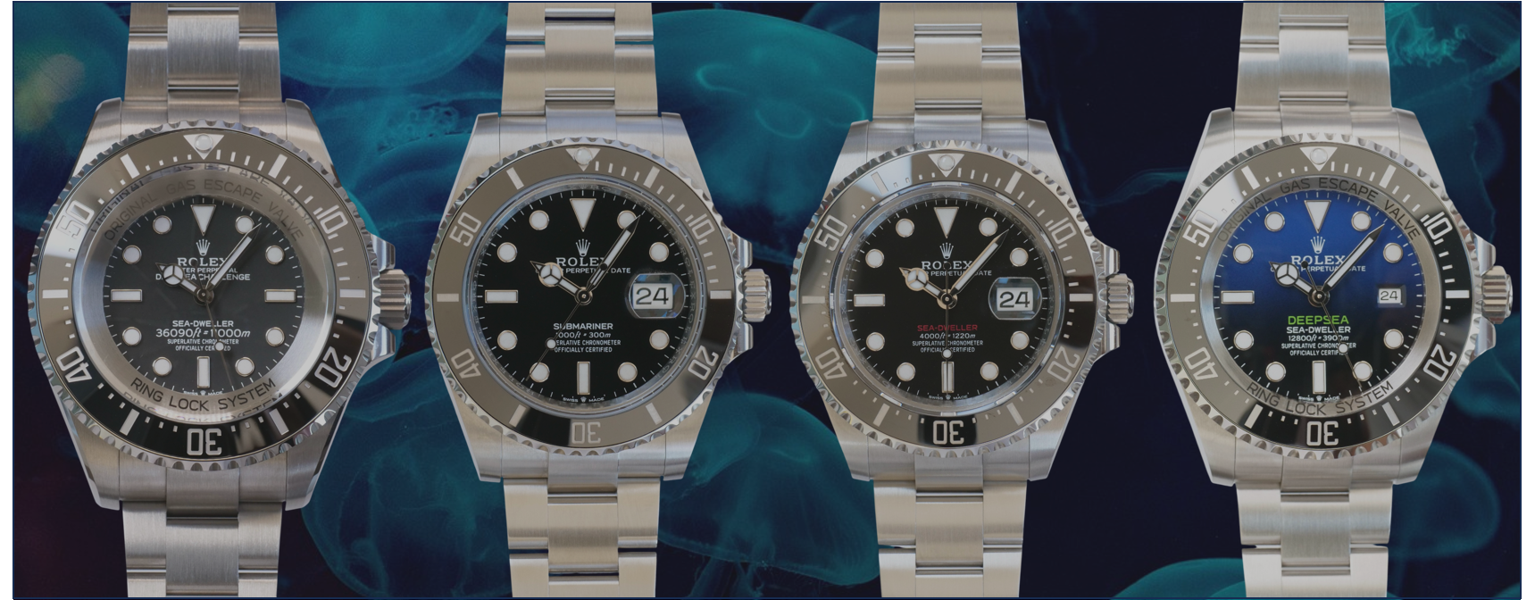 Rolex Diver Watch Rolex Submariner vs Rolex Sea Dweller vs Rolex Deep Sea James Cameron vs Rolex Deepsea Challenge Calibre24 review and comparison 10
