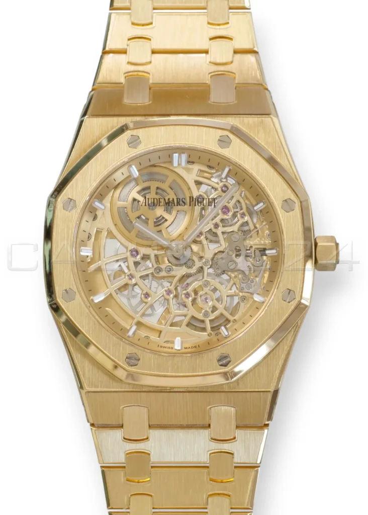 Audemars Piguet Royal Oak “Jumbo” Extra‑Thin Openworked 16204BA for sale at calibre24 Perth Australia