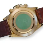 Rolex Cosmograph Daytona 16518 white dial with diamond markers Yellow Gold leather Strap with factory papers papers available at Calibre24 Luxury Watches Perth Australia