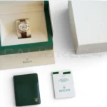 Rolex Cosmograph Daytona 16518 white dial with diamond markers Yellow Gold leather Strap with factory papers papers available at Calibre24 Luxury Watches Perth Australia