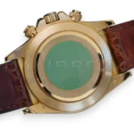 Rolex Cosmograph Daytona 16518 white dial with diamond markers Yellow Gold leather Strap with factory papers papers available at Calibre24 Luxury Watches Perth Australia