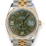 Rolex Datejust 36 126283RBR Olive Green Dial Jubilee bracelet 2026 Brand New Unworn full set with box and papers available at Calibre24 Luxury Watches Perth Australia 11