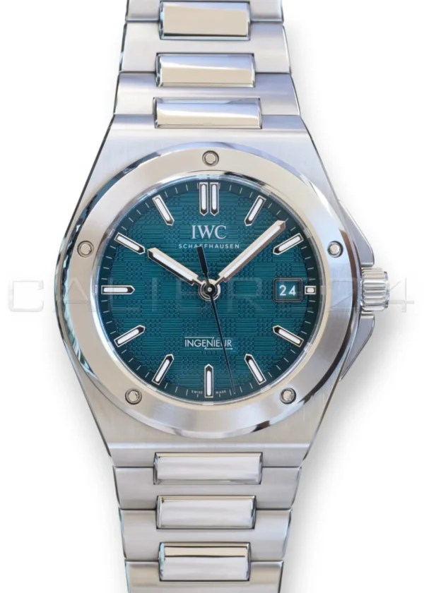 IWC Ingenieur 40 Aqua Blue Dial IWC Ingenieur 40 Aqua Blue IW328903 Dial Mint Condition 2025 Full set with Box and Papers for sale at Calibre24 Perth Australia