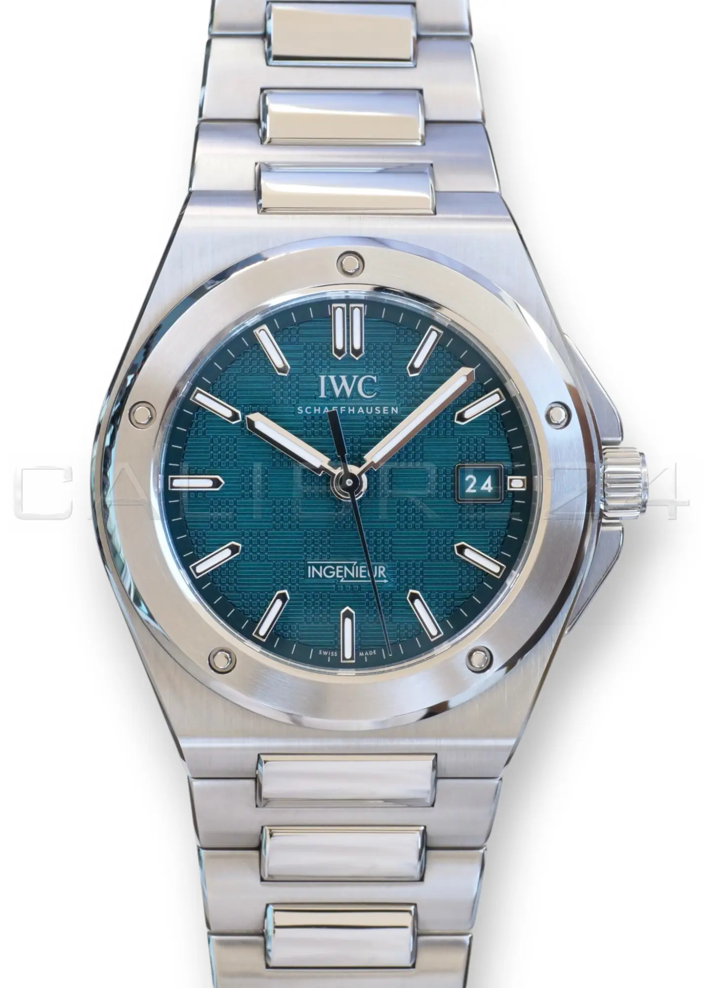 IWC Ingenieur 40 Aqua Blue Dial IWC Ingenieur 40 Aqua Blue IW328903 Dial Mint Condition 2025 Full set with Box and Papers for sale at Calibre24 Perth Australia