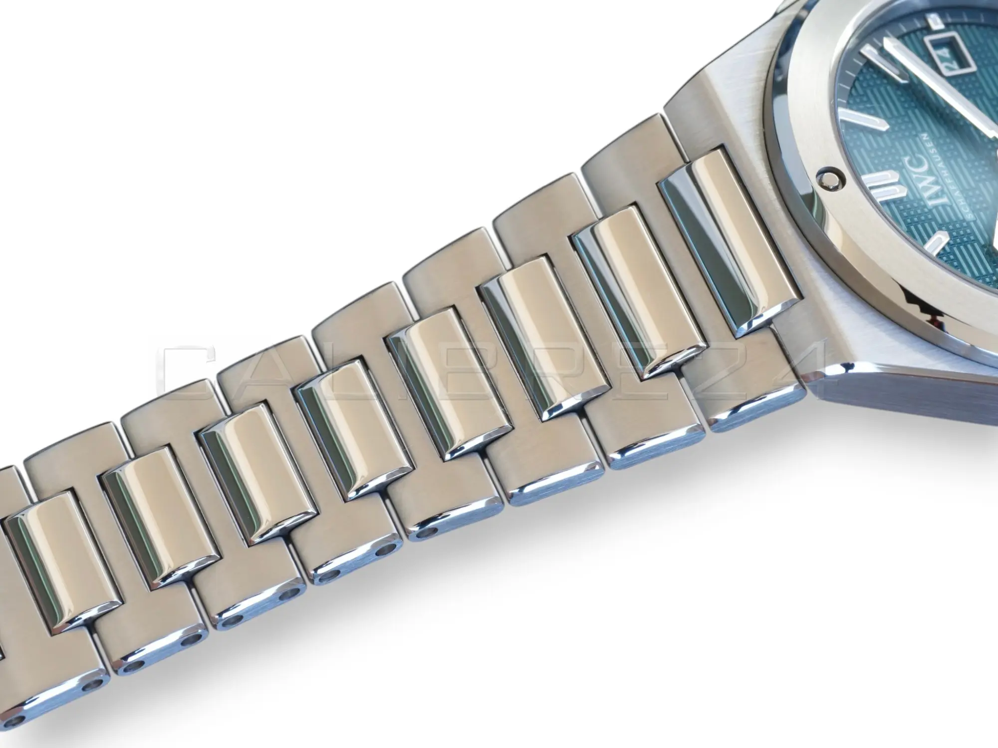 IWC Ingenieur 40 Aqua Blue IW328903 Dial Mint Condition 2025 Full set with Box and Papers for sale at Calibre24 Perth Australia