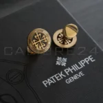 Patek Philippe Calatrava Cuff Links in Yellow Gold Brand new with Original Boxes available at calibre24 Perth Australia