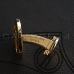 Patek Philippe Calatrava Cuff Links in Yellow Gold Brand new with Original Boxes available at calibre24 Perth Australia
