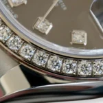 Rolex Lady-Datejust 28 279384RBR diamond RBR Bezel Jubilee Bracelet Mint 2021 full set with box and papers available at Calibre24 Luxury Watches Perth Australia